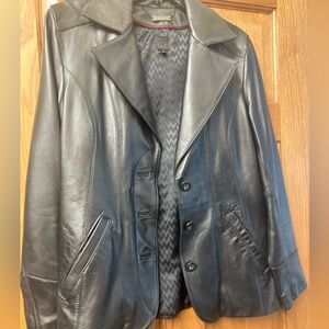 Beautiful NWOT black leather jacket